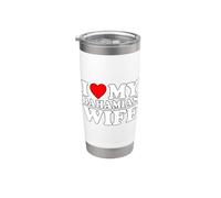 I Love My Bahamian Wife Vaso térmico de acero inoxidable de doble pared