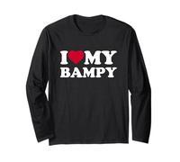 I Love My Bampy Heart Family Grandpa Manga Larga