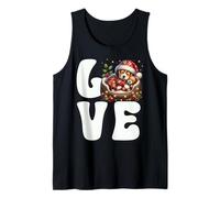 I Love My Beagle Xmas Graphic For Puppy Lover Cute Christmas Camiseta sin Mangas