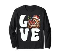 I Love My Beagle Xmas Graphic For Puppy Lover Cute Christmas Manga Larga