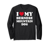 I Love My Bernese Mountain Dog Boyero de Montana Bernés Manga Larga