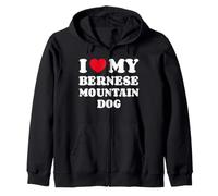I Love My Bernese Mountain Dog Boyero de Montana Bernés Sudadera con Capucha