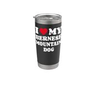 I Love My Bernese Mountain Dog Boyero de Montana Bernés Vaso térmico de acero inoxidable de doble pared
