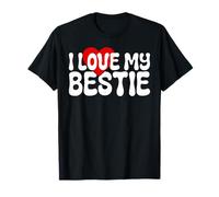 I Love My Bestie Cute Heart Quote for Best Friends BFF Camiseta