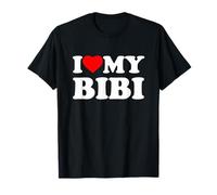 I Love My Bibi Heart Family Grandma Camiseta