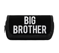 I Love My Big Brother - Estuche para lápices de doble capa, organizador de maquillaje con compartimentos de gran capacidad