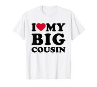 I Love My Big Cousin Heart Funny Family Camiseta