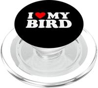 I Love My Bird, I Heart My Bird PopSockets PopGrip para MagSafe