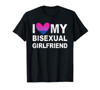 I Love My Bisexual Girlfriend LGBT Pride LGBTQ Awareness Camiseta
