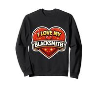 I Love My Blacksmith Mujer Esposa Novia Mamá Madre Mamá Sudadera
