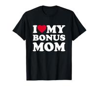 I Love My Bonus Mom I Heart Family Grandma Camiseta