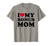 I Love My Bonus Mom I Heart Grandma Family Camiseta