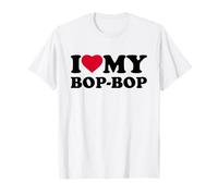 I Love My Bop-Bop Heart Family Grandpa BopBop Camiseta