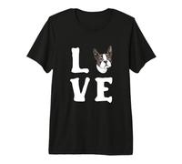 I Love My Boston Terrier - Amantes de los Perros Camiseta Premium