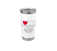 I Love My Boyfriend So Please Stay Away From Me Vaso térmico de acero inoxidable de doble pared