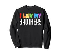 I Love My Brothers Pride Brother Divertido Divertido Niños Niñas Sudadera