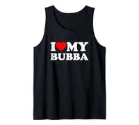 I Love My Bubba Heart Family Grandpa Camiseta sin Mangas