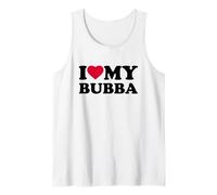 I Love My Bubba Heart Grandpa Family Camiseta sin Mangas