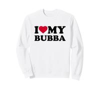 I Love My Bubba Heart Grandpa Family Sudadera