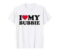 I Love My Bubbie Heart Grandma Family Camiseta