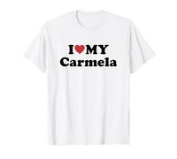 I Love My Carmela Nombre Conjunto Pareja Camiseta