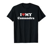 I Love My Cassandra Nombre Conjunto Pareja Camiseta