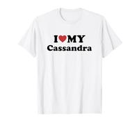 I Love My Cassandra Nombre Conjunto Pareja Camiseta