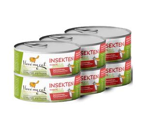 I Love My Cat Alimento húmedo para Gatos de Todas Las Edades, Rico en proteínas, equilibrado y cuidadosamente seleccionado para una Vida Larga y Vital - 6x100g