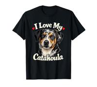 I Love My Catahoula Leopard Dog Funny Catahoula Dueño Camiseta