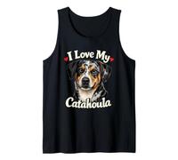 I Love My Catahoula Leopard Dog Funny Catahoula Dueño Camiseta sin Mangas