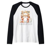 I Love My Cats Gnome For Cat Lady Cute Kitten For Cat Mommy Camiseta Manga Raglan