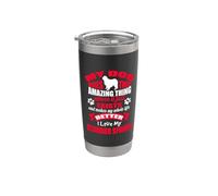 I Love My Clumber Spaniel Dog Funny Puppy Dogs Lovers Vaso térmico de acero inoxidable de doble pared