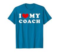 I Love My Coach, Amo a mi Entrenador Camiseta, Hombre, Zafiro, 3XL