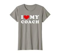 I Love My Coach, Amo a mi Entrenador Camiseta, Mujer, Pizarra, 3XL