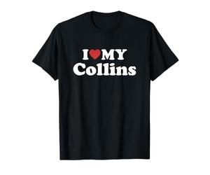 I Love My Collins Nombre Conjunto Pareja Camiseta