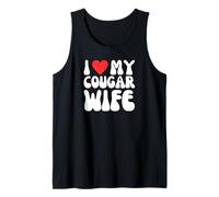 I Love My Cougar Wife! Divertido Juguete niño y Marido más Joven Camiseta sin Mangas