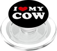 I Love My Cow, I Heart My Cow, Amo a mi Vaca PopSockets PopGrip para MagSafe