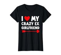 I Love My Crazy Ex Girlfriend - Día de San Valentín Divertido Camiseta gráfica económica, Mujer, Negro, XS