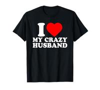 I Love My Crazy Husband, I Heart My Husband Valentines Day Camiseta