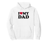 I Love My Dad Heart Grandpa Family Sudadera con Capucha