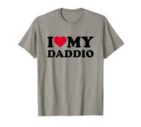 I Love My Daddio Heart Grandpa Family Camiseta