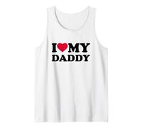 I Love My Daddy Heart Grandpa Family Camiseta sin Mangas