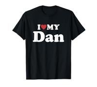 I Love My Dan Nombre Conjunto Pareja Camiseta