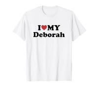 I Love My Deborah Nombre Conjunto Pareja Camiseta