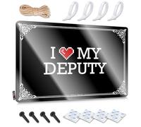 I Love My Deputy Boho - Decoración de pared vintage para balcón, estilo vintage, bonita decoración de cocina, fácil de colgar (20 x 30 cm)