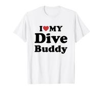 I Love My Dive Buddy Camiseta