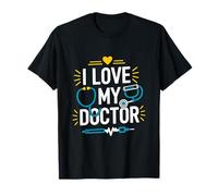 I Love My Doctor Estetoscopio Heartbeat Art Camiseta