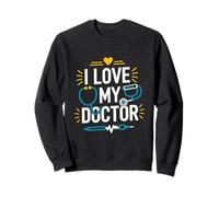 I Love My Doctor Estetoscopio Heartbeat Art Sudadera