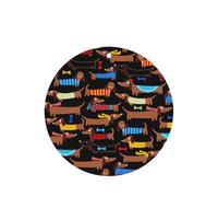 I Love My Dog Dachshunds - Ambientadores de coche con diseño de perro salchicha impreso, 10 unidades, para hojas colgantes perfumadas para baño con cuerda