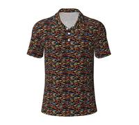 I Love My Dog Dachshunds - Polo de manga corta para hombre, para golf, uso diario, casual, ajuste regular, camisas de trabajo, Negro, S